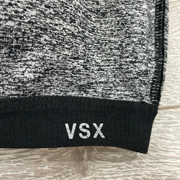 Victoria’s Secret VSX Sport Knockout Front Close Sports Bra Black Gray 34C - Picture 4 of 16